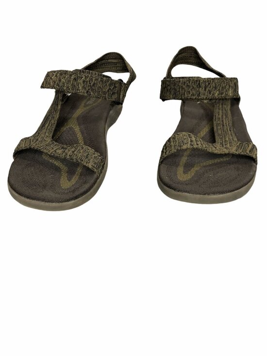 Teva Terra Floaters Mens Sandals 12 Knit Green Black 1091592 Flats Slip on main image 8